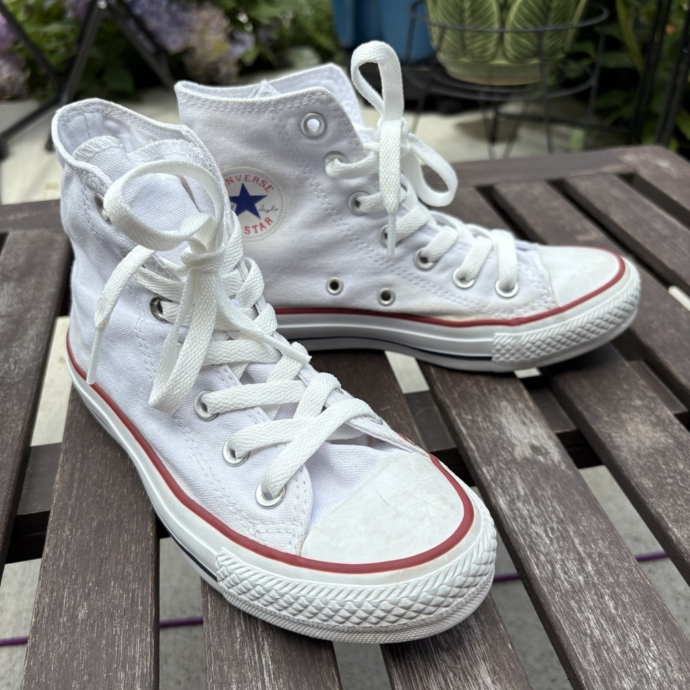 Converse Unisex 5W 3M White High Top Sneakers Classic Core Canvas